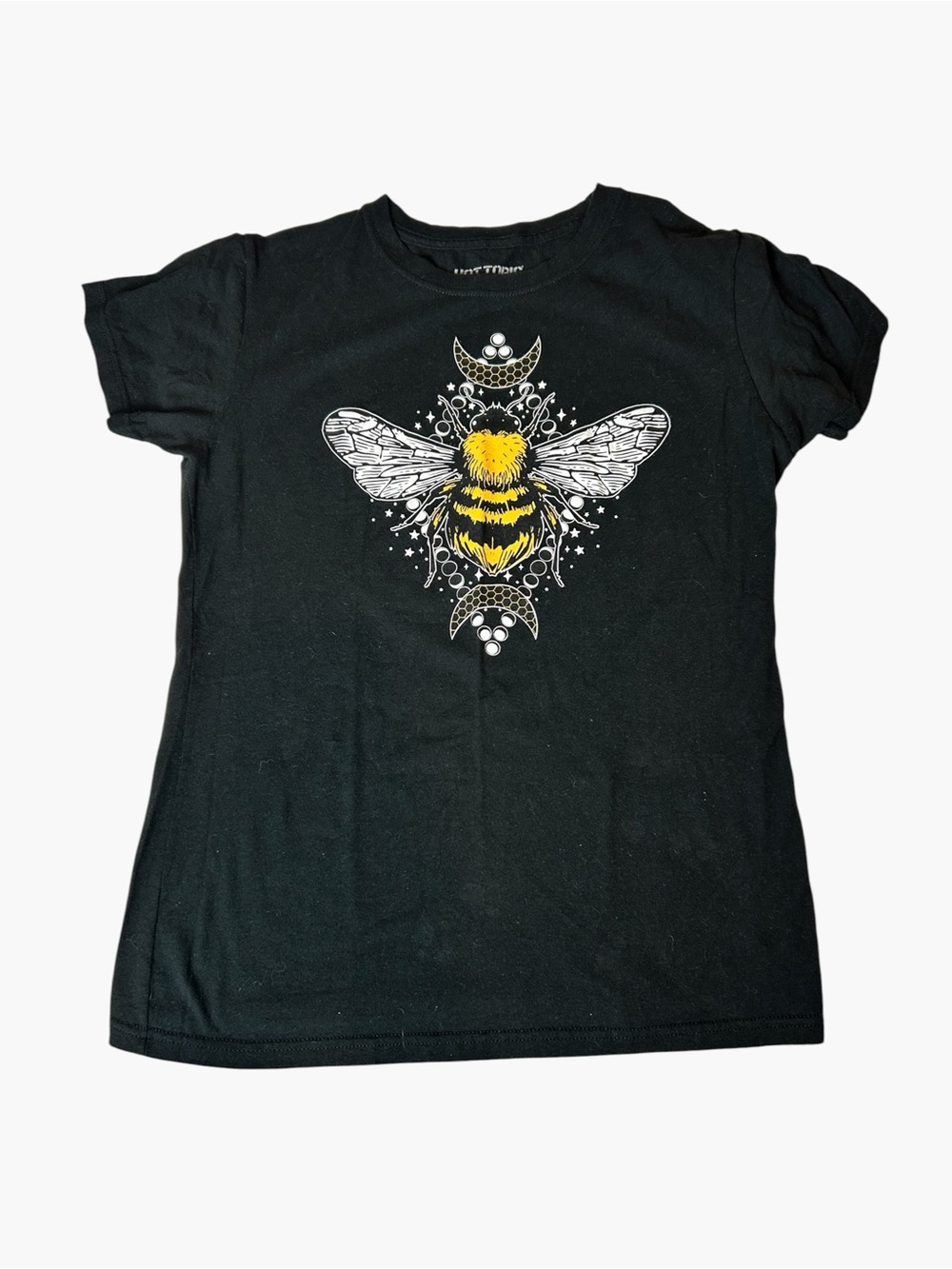 Hot Topic Royal Bee Moon Phase Graphic Tee XL Boyfriend Fit Celestial Bee Cotton